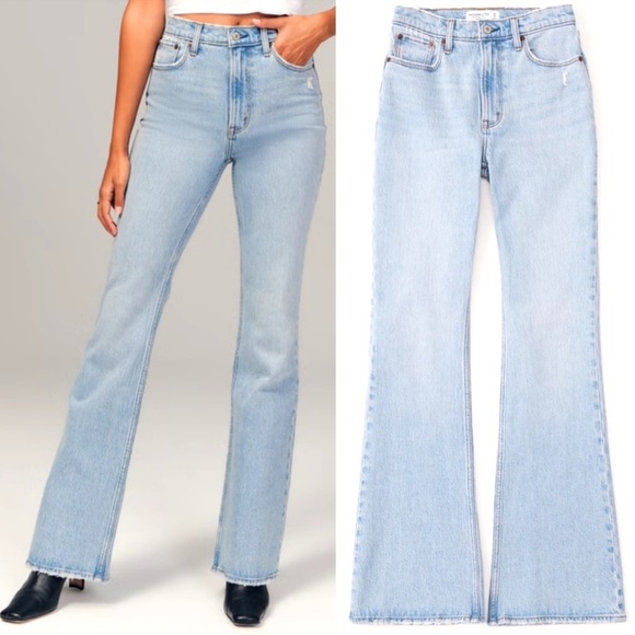 Abercrombie & Fitch Denim - Abercrombie 70s Vintage Flare Ultra High Rise Jean Light Wash Size 28/6 L